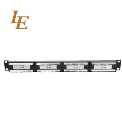 1U UTP 24 Port Cat5E Cat6 UTP Patch Panel