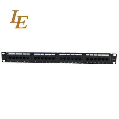 1U UTP 24 Port Cat5E Cat6 UTP Patch Panel