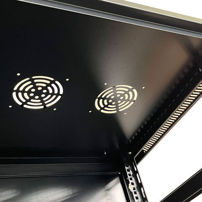 5mm Tempered Glass Front Door 2. Data Center Server Cabinet with Top and Bottom Entry