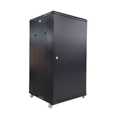 Floor Standing Server Rack 22U Tempered Glass Door 19Inch Network Cabinet Data Center