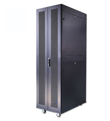 CE RoHS Approved Rackmount Cabinet System Featuring Square Hole Mounting Rails Designed for Network Equipment Housing and Data Center