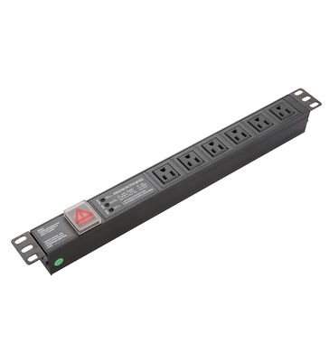 American Power Distribution Unit Industrial Use USA Socket 1U Height Aluminium Alloy