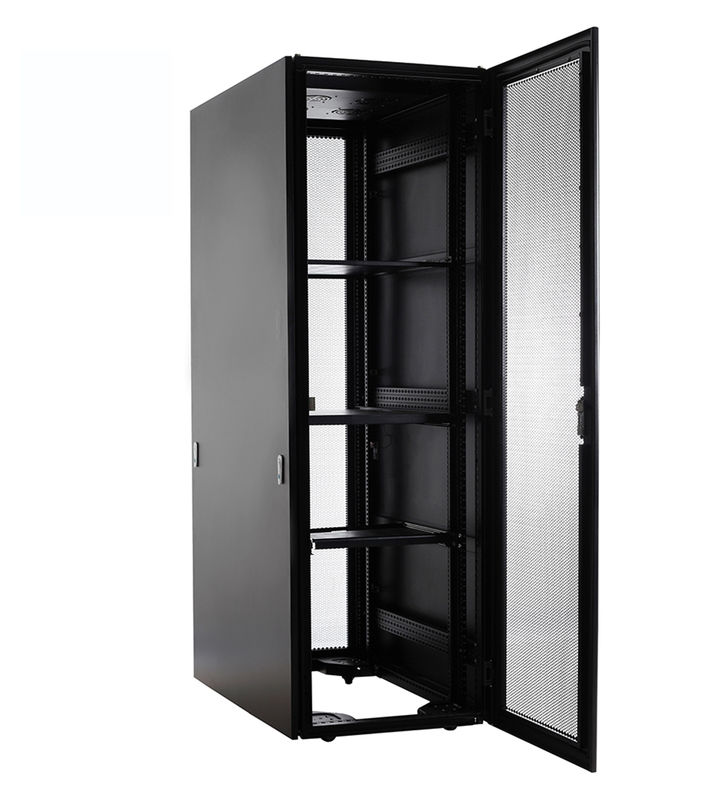 Adjustable Feet Server Rack Cabinet 800kg Loading Capacity 18-47U Height Pickling Surface Finish 600mm Width