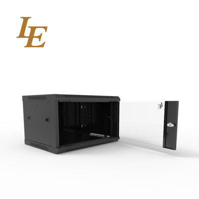 کابینت سرور رک رک دیواری 19 اینچی 9U با کیفیت خوب با درب شیشه ای قفل کننده