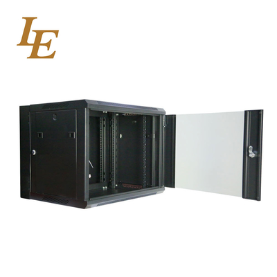 6U دیوار نصب سرور قفسه کابینت SPCC مواد فولاد سرد رول