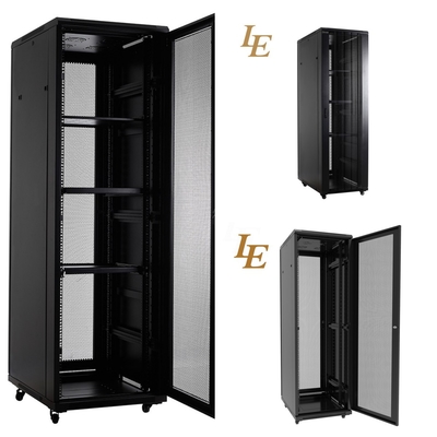 Ip20 کابینت شبکه سرور محفظه با درب ورودی درخشش قوس
