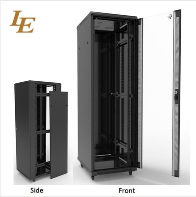 کابینت کلاسیک سرور 12U با درب شیشه ای برای ذخیره تجهیزات ارتباطی