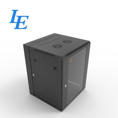 6U 9U 12U 15U 18U RAL9004 سیاه Swing Out Double Section دیوار نصب کابینت سرور قفسه 600 میلی متر درب شیشه ای