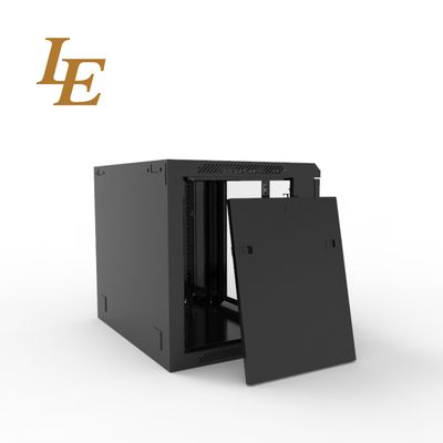 LE 4U 6U SPCC سیاه تک بخش دیوار نصب شده سرور ریک بسته بندی مونتاژ شده