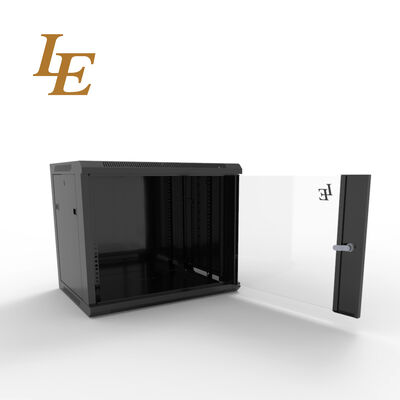19 اینچ 6U دیوار نصب کابینت مرکز داده با فریم جوشکاری پنل های جانبی قابل برداشت
