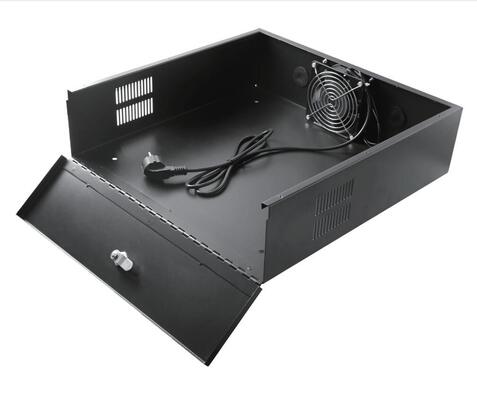 جعبه قفل دی وی آر 18 اینچ × 18 اینچ × 5 اینچ با قیمت پایین، مانیتور وضعیت راننده، جعبه قفل دی وی آر دیواری، جعبه قفل دی وی آر امنیتی 5U 6U، محفظه RAL9004 مشکی