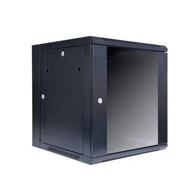 رک سرور دیواری LE 4U، کابینت شبکه 19 اینچی، استاندارد IEC297-2، فولاد نورد سرد SPCC، قاب جوش داده شده تک قسمتی، درجه حفاظت IP20