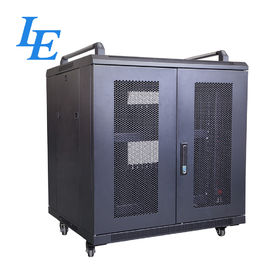 800KG در حال بارگیری ظرفیت کابینت سرور رک PDU Rack IP20 SPCC چرخ های نورد با ترمز