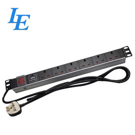 قفسه افقی واحد توزیع برق آلیاژ آلومینیوم Mount Pdu BS1363 13A