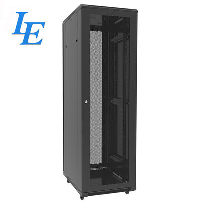 کوچک Ip20 استاتیک بارگذاری کف ایستاده 42u سرور رک کابینت 800 کیلوگرم