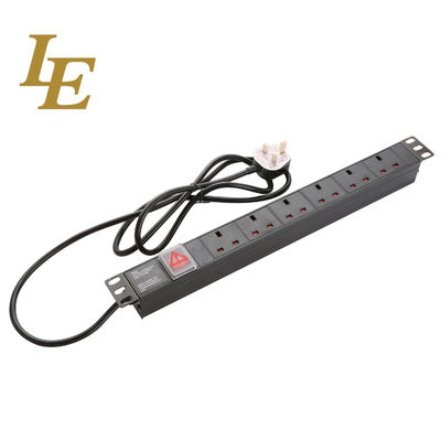 مرکز داده Uk Type 1u سرور رک Pdu 2m طول کابل