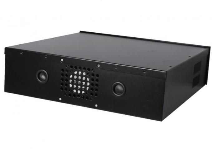 جعبه قفل DVR فلزی 18"x18"x5" با فن خنک کننده برای DVR ها و NVR ها MDVR جعبه فولادی IP20 RAL7035 خاکستری RAL9004 RAL9005 جعبه فلزی سیاه 2
